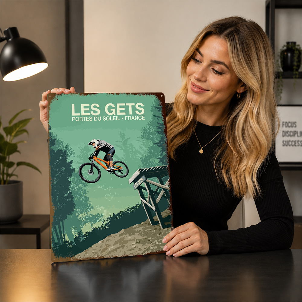 Plakat z nadrukiem przedstawia – Mountain Biking Europe recenzja i cena